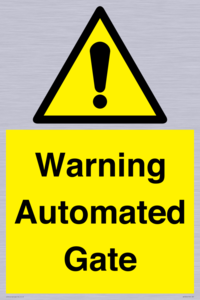 Warning Automated Gate